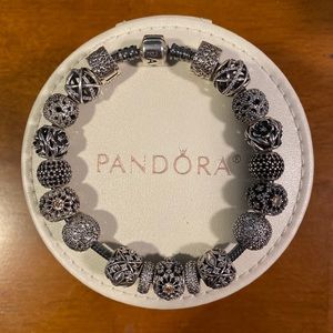 Pandora Oxidized Charm Bracelet